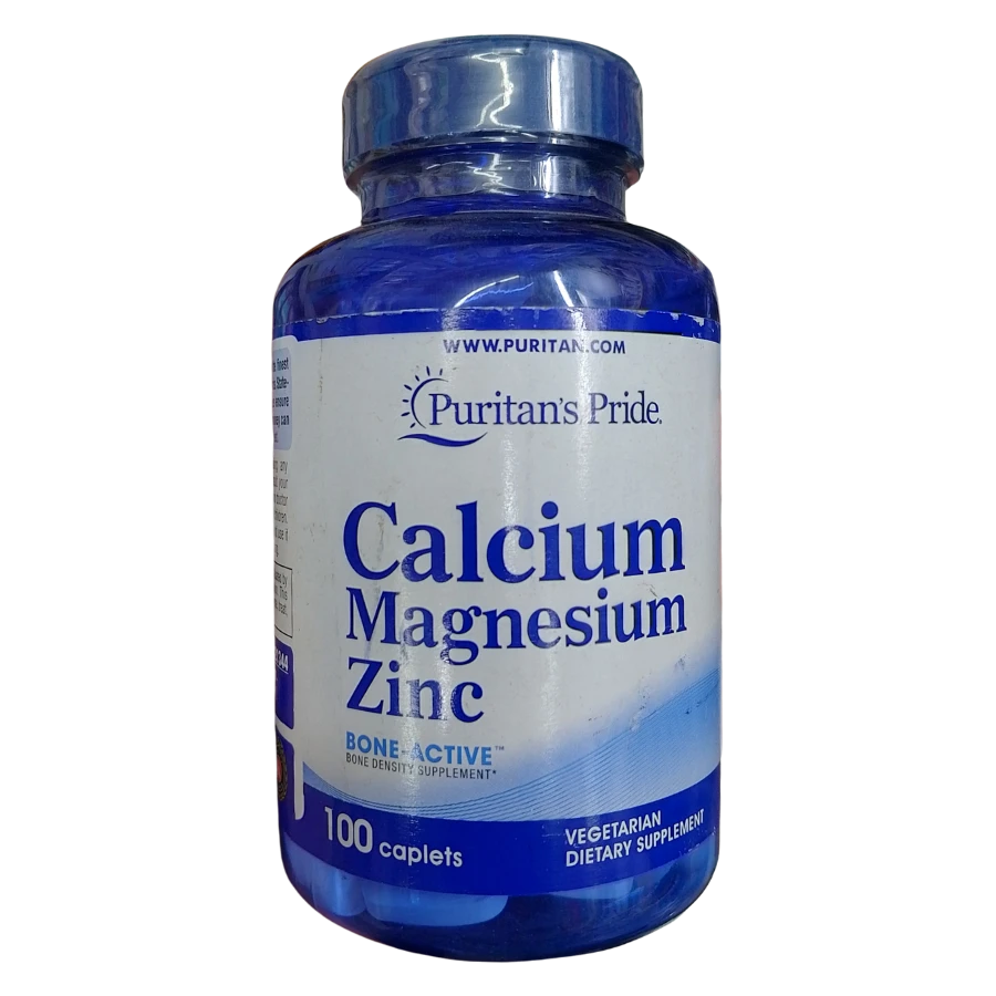Puritan's Pride Calcium Magnesium Zinc (100 Caplets)