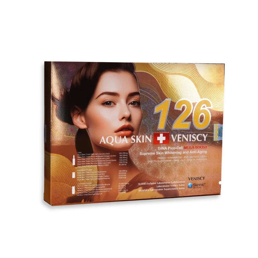aqua skin glutathione mg Fine Gold III DualNA Cell Whitening Injection Aqua Skin Veniscy 126 Glutathione