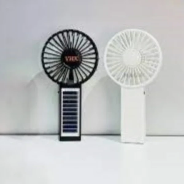 Handheld Rechargeable Solar Fan and  Flashlight