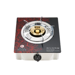 RFL Rosee Single Burner LPG Gas Stove with Tempered Glass Top