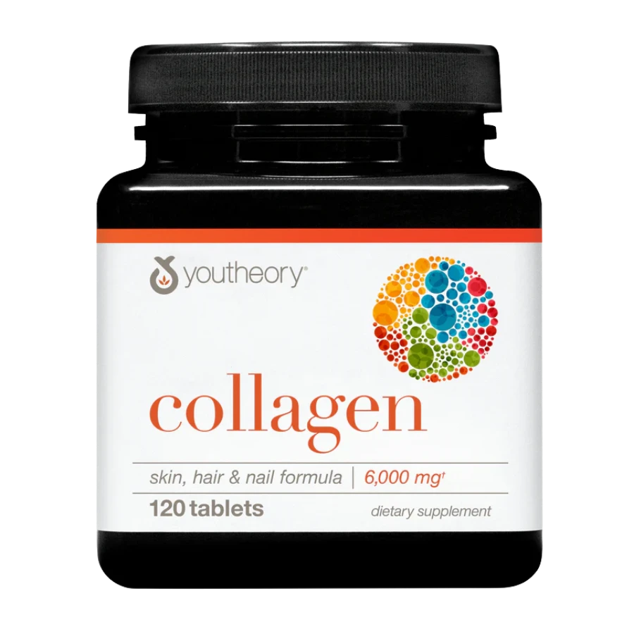Youtheory Collagen Skin, Hair & Nail Formula - 6000mg - 120 Tablets