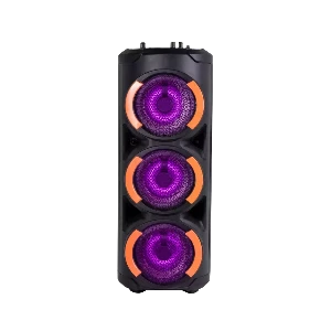 Vision VPS 65 Portable Party Speaker with Wireless Microphone, RGB Lights, and 30W Output
