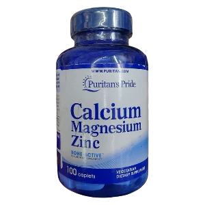 Puritan's Pride Calcium Magnesium Zinc (100 Caplets)