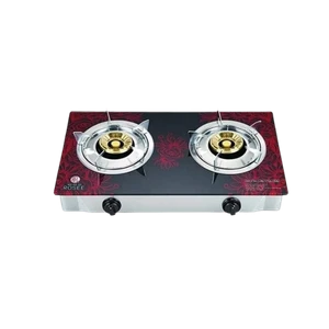 RFL Rosee Double Glass Gas Stove (Line Gas) - Tornado Blue Flame