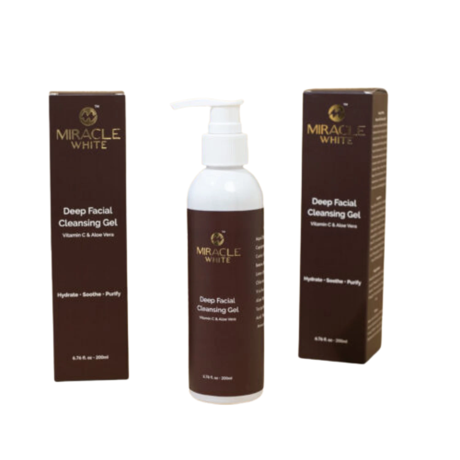 Miracle White Facial Cleansing Gel 200ml