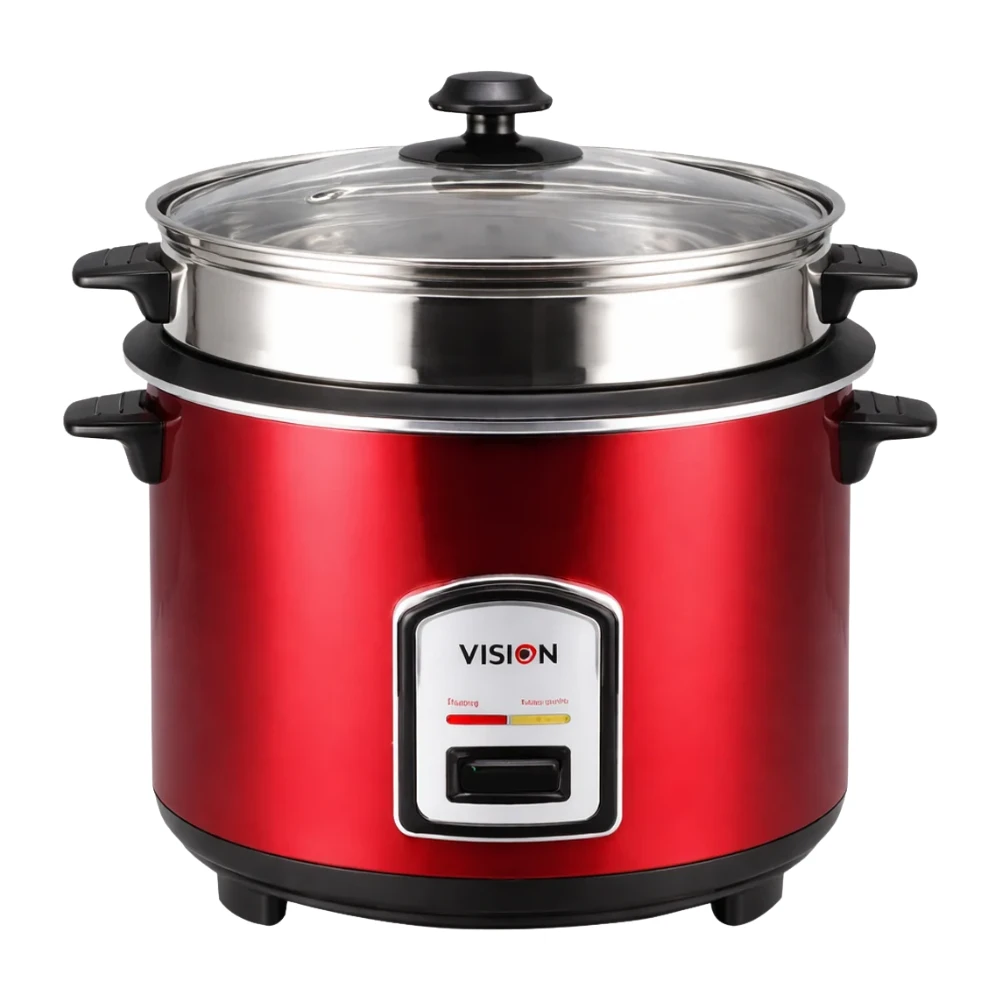 Vision  Rice Cooker 1.8 with Double Pot (Stainless Steel & Aluminum)