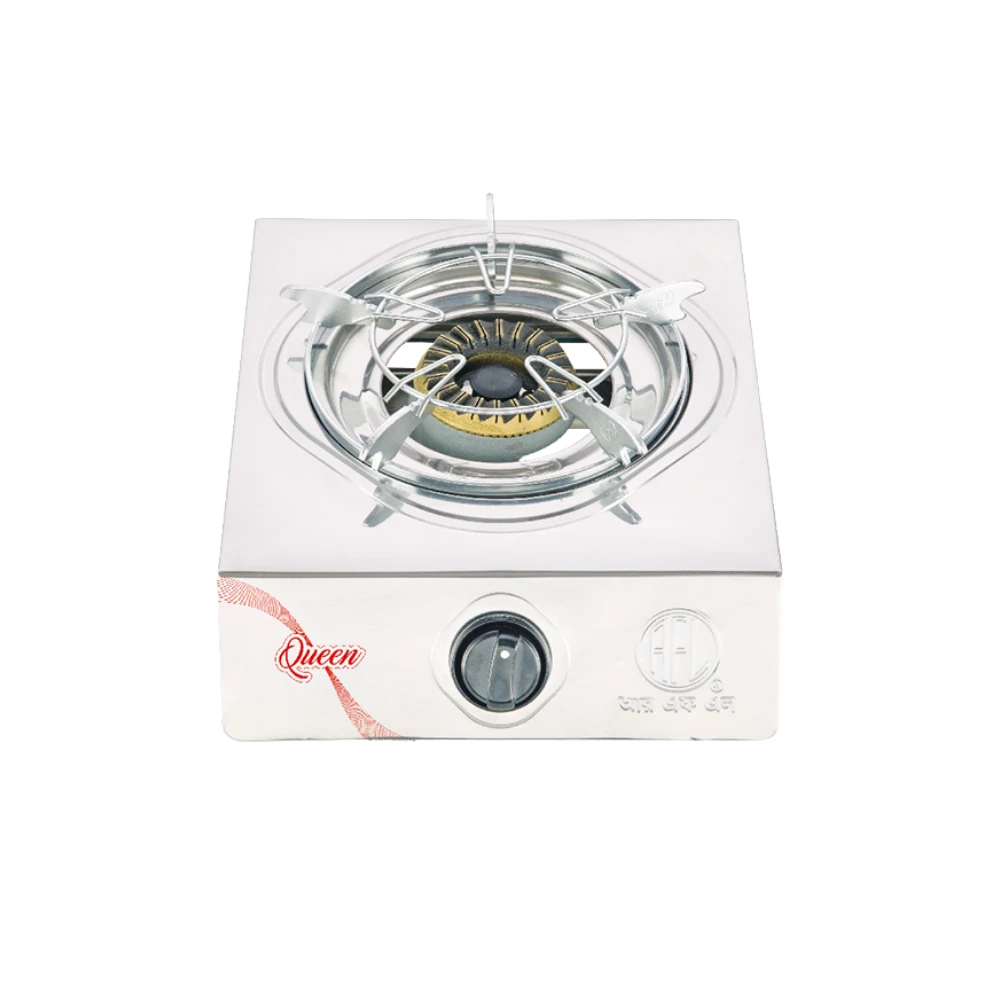 RFL Queen Single Burner LPG Gas Stove with Stainless Steel Panel