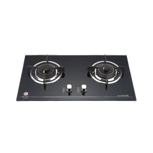 RFL Orchid Double Burner Built-in Tempered Glass Gas Stove