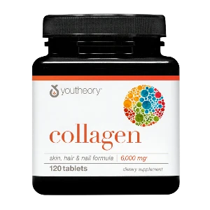 Youtheory Collagen Skin, Hair & Nail Formula - 6000mg - 120 Tablets