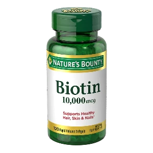 Nature's Bounty Biotin Supports Healthy Hair Skin Nails 10000mcg 120 Capsules