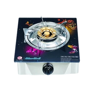 RFL Bluebell Single LPG Gas Stove with Tempered Glass Top