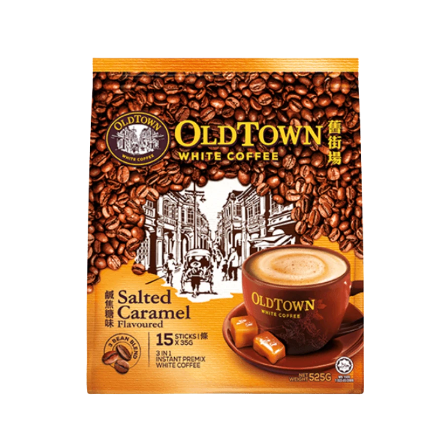 OldTown White Coffee 3-in-1 Salted Caramel Flavored Instant Coffee 35g 15-pack
