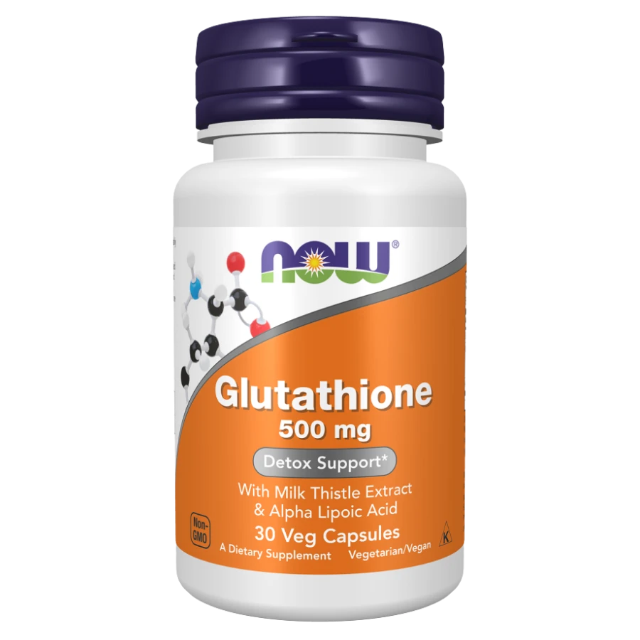 NOW Glutathione 500 mg 60 Veg Capsules